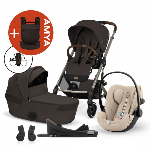 CYBEX Gold Balios 2026 4in1 �sszecsukhat� m�zessel AMYA - Chocolate Brown / Almond Beige